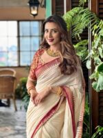 আড়ং কোয়ালিটি পিওর কটন [রানিং ব্লাউজ পিস সহ] C2025-S27 - Image 5