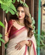 আড়ং কোয়ালিটি পিওর কটন [রানিং ব্লাউজ পিস সহ] C2025-S27 - Image 7
