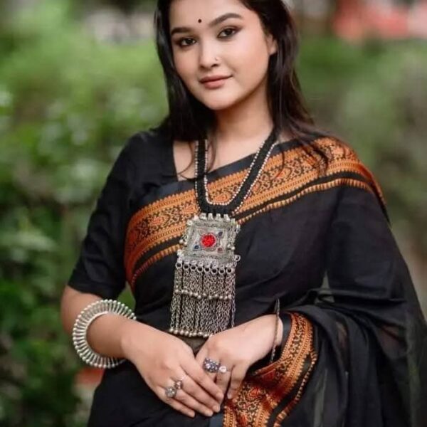 আড়ং কোয়ালিটি পিওর কটন [রানিং ব্লাউজ পিস সহ] C2025-S33