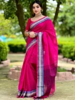 আড়ং কোয়ালিটি পিওর কটন [রানিং ব্লাউজ পিস সহ] C2025-S34