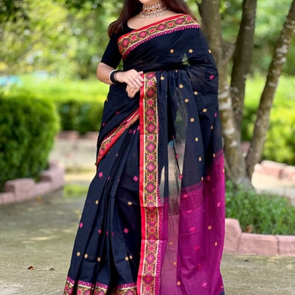 আড়ং কোয়ালিটি পিওর কটন [রানিং ব্লাউজ পিস সহ] C2025-S35